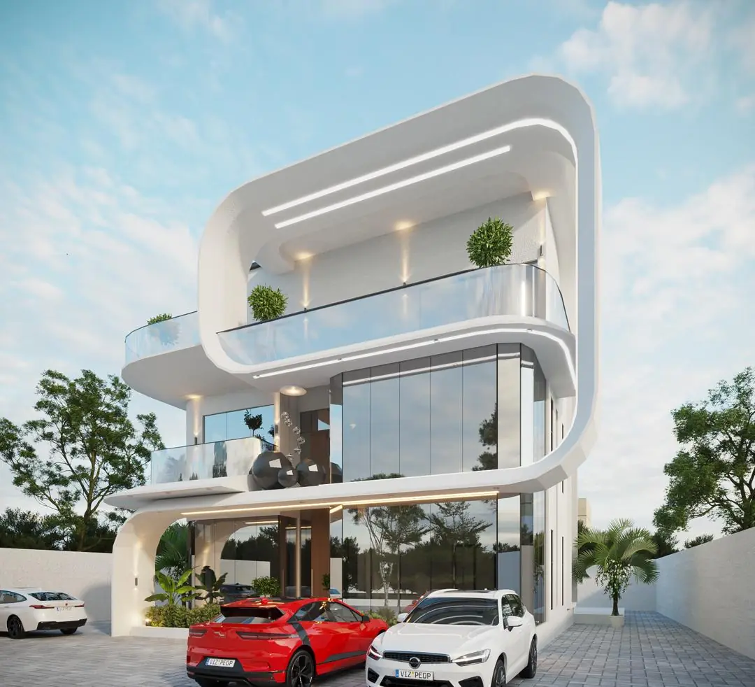 Additional architectural design view 3 for Ultra-modern six-bedroom duplex with rooftop, three sitting rooms and swimming pool on 450 sqm