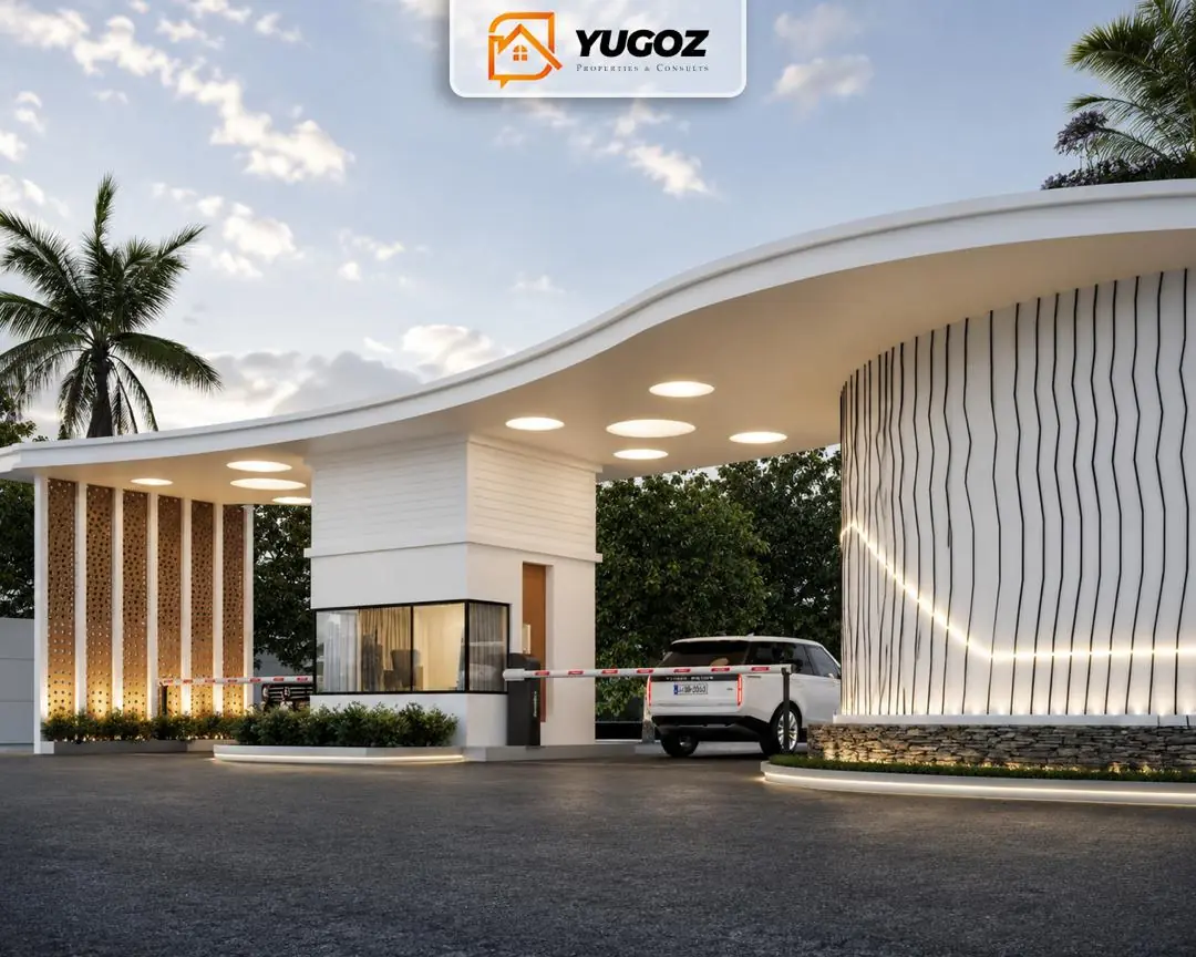 Yugoz architectural visual for Munachimso Pineleaf Estate gate