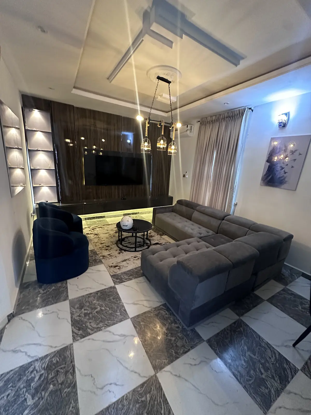 Completed Yugoz living-room interior transformation