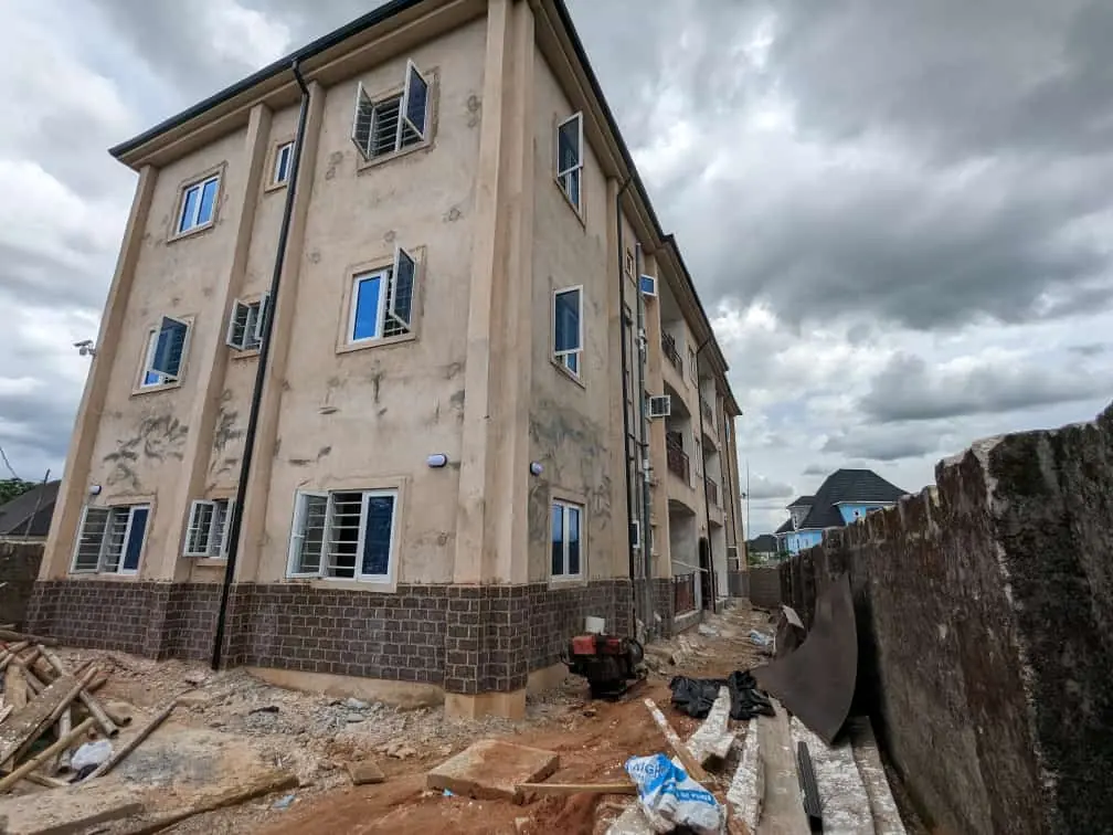 Completed eight units of two-bedroom flats in Owerri, Imo State