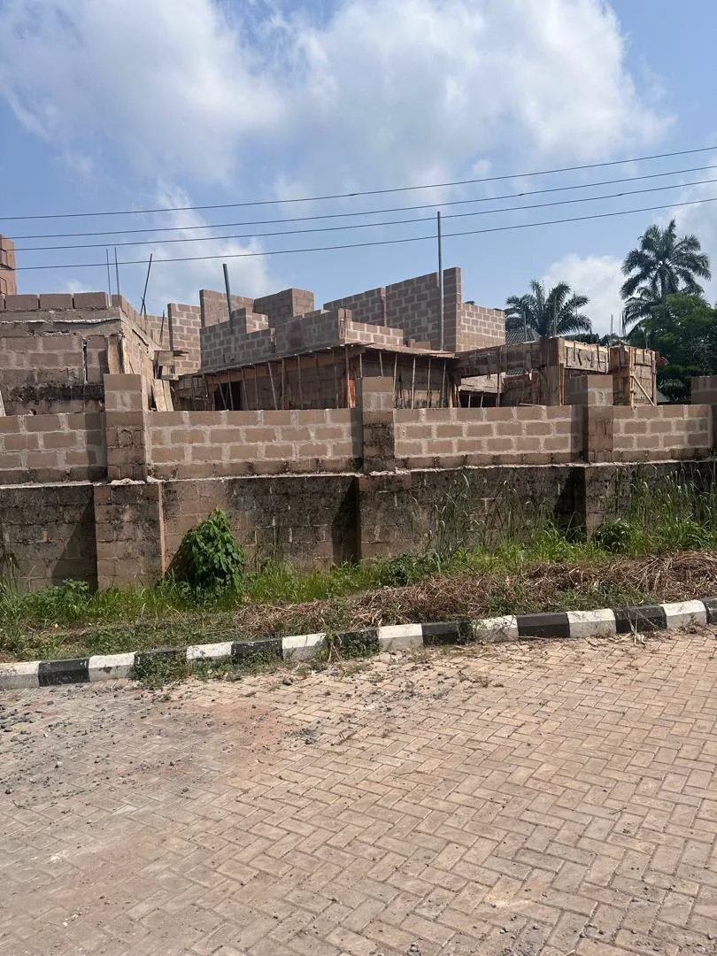 Upper-level block construction at the Umuabi duplex